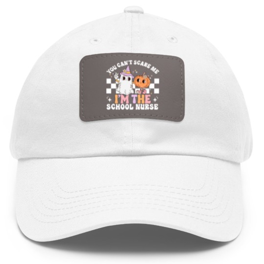 Discover Teacher Halloween Dad Hat With Leather Patch for School Nurse Dad Hat With Leather Patch, Halloween School Nurse Gift, Spooky School Nurse Dad Hat With Leather Patch, School Nurse Dad Hat With Leather Patch, Nurse Life