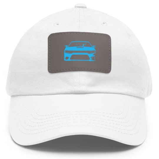 Discover B5 Blue SRT Charger Dad Hat With Leather Patch