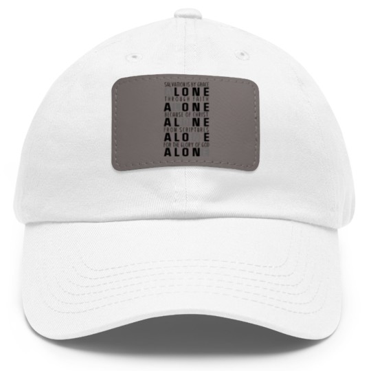 Discover Five Solas Reformation Luther Dad Hat With Leather Patch