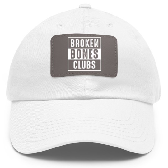 Discover Vintage 1970's Broken Bone Club - Broken Bones - Dad Hat With Leather Patch