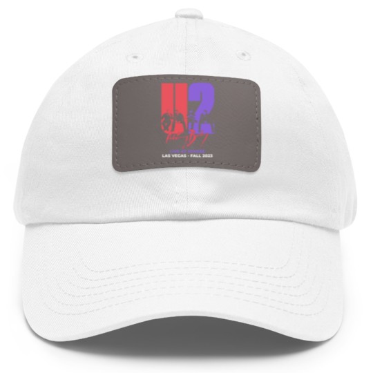 Discover Las Vegas U2 Ultraviolet Sphere 2023, U2 Graphic music Dad Hat With Leather Patch