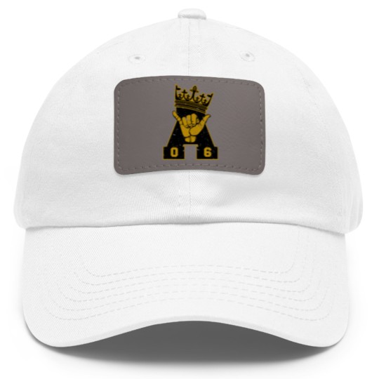 Discover Alpha Fraternity Phi Men'S Alpha Frat 1906 Black G Dad Hat With Leather Patch