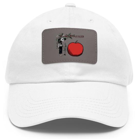 Discover Johnny Appleseed Colour Dad Hat With Leather Patch