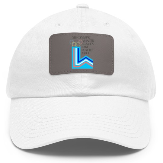 Discover Lake Placid 1980 Winter Olympics Dad Hat With Leather Patch