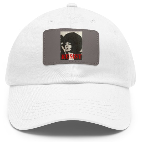 Discover Angela Davis Resist - Angela Davis - Dad Hat With Leather Patch