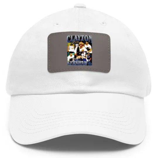 Discover Clayton Kershaw Vintage Dad Hat With Leather Patch