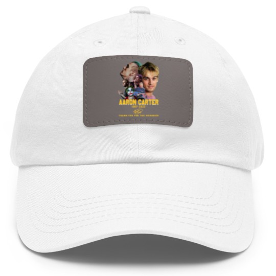 Discover Aaron Carter Dad Hat With Leather Patch