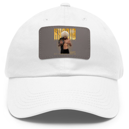 Discover Khabib Nurmagomedov - Khabib Nurmagomedov Mixed Martial Art - Dad Hat With Leather Patch