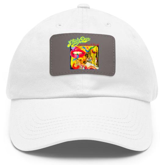 Discover Retro Steely Distressed Arts Dan Rock Music For Fan Dad Hat With Leather Patch