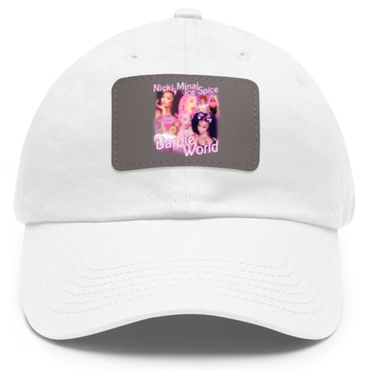 Discover Nicki Minaj x Ice Spice Vintage Rap Dad Hat With Leather Patch, Nicki Minaj x Ice Spice Barbie World Dad Hat With Leather Patch