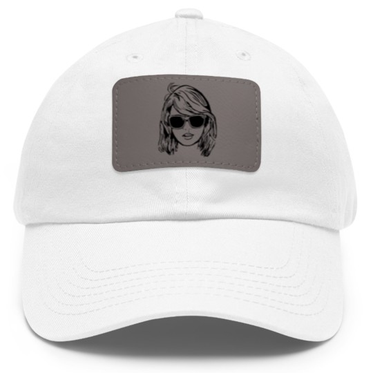 Discover Tay Swift portrait Dad Hat With Leather Patch