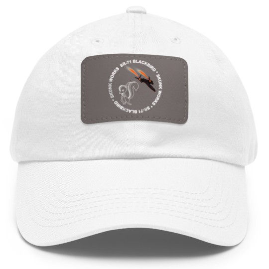 Discover SR71 Blackbird Skunk Works Blackbird Dad Hat With Leather Patch