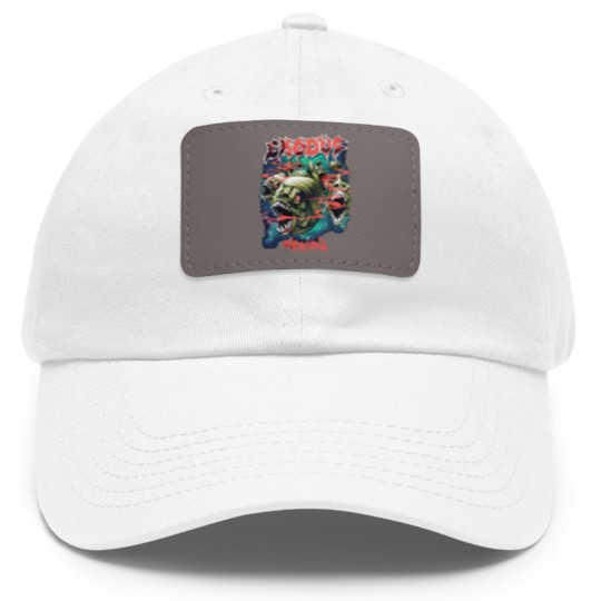 Discover Piranha Exodus Music Band Vintage 90s Dad Hat With Leather Patch
