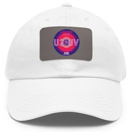 Discover U2 Band Tour 2023 Dad Hat With Leather Patch, U2 UV Achtung Baby