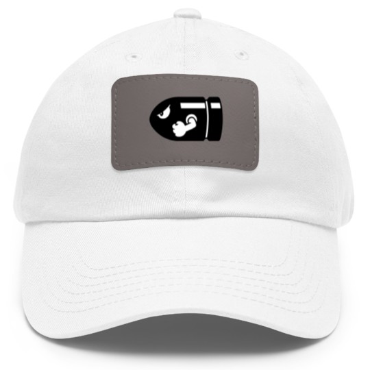 Discover Bullet bill Dad Hat With Leather Patch