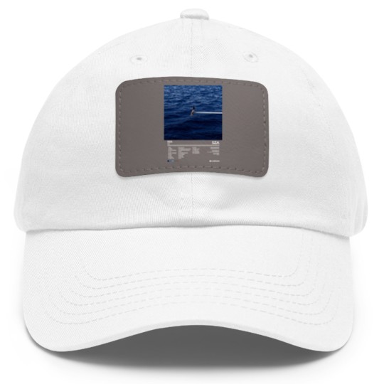 Discover S.Z.A S.O.S Album Vintage Dad Hat With Leather Patch, Sza Bootleg 90s Black Dad Hat With Leather Patch