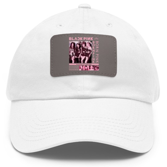 Discover Blackpink Dad Hat With Leather Patch, Black Pink Dad Hat With Leather Patch For Fan, Blackpink Kpop Dad Hat With Leather Patch