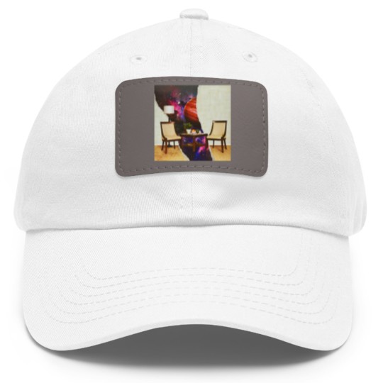 Discover Rainbow Kitten Surprise Dad Hat With Leather Patch