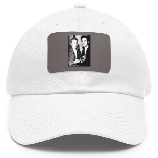Discover Vintage Old Hollywood Elvis Presley James Dean Unisex Fit Dad Hat With Leather Patch Dad Hat With Leather Patch