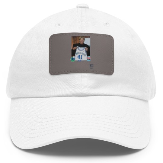 Discover Luka Doncic Mitchell & Ness Dirk Nowitzki Draft Jersey Dad Hat With Leather Patch