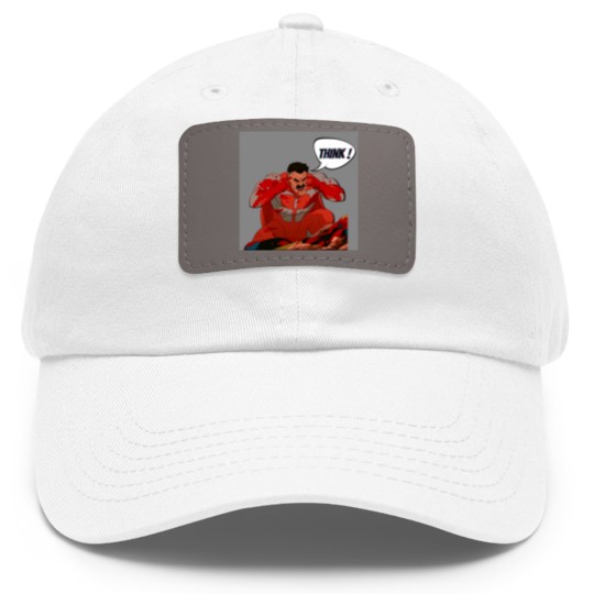 Discover Think Mark  Omni man Dad Hat With Leather Patch