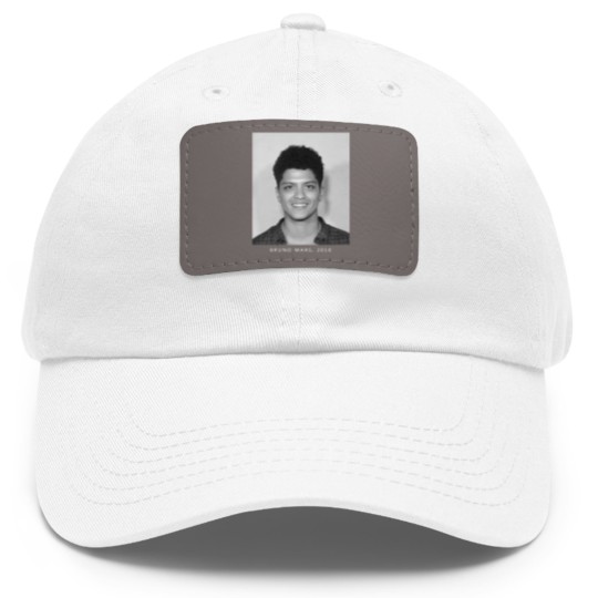 Discover Bruno Mars Mugshot Dad Hat With Leather Patch