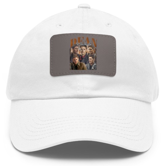 Discover Dean Winchester Vintage Dad Hat With Leather Patch, Gift For Women and Man Unisex Dad Hat With Leather Patch