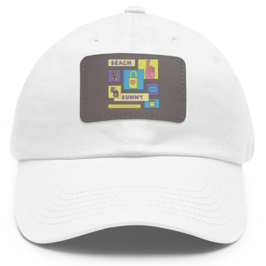 Discover beach bunny merch Dad Hat With Leather Patch
