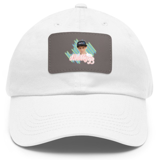 Discover MattyB Stripe Dad Hat With Leather Patch