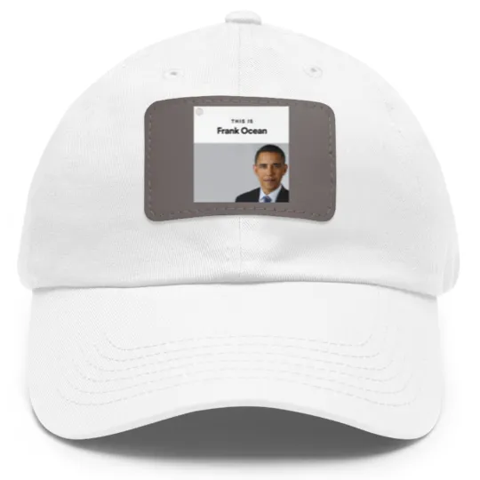 Discover This is Frank Ocean Meme Dad Hat With Leather Patch | unisex Heavy Dad Hat With Leather Patch