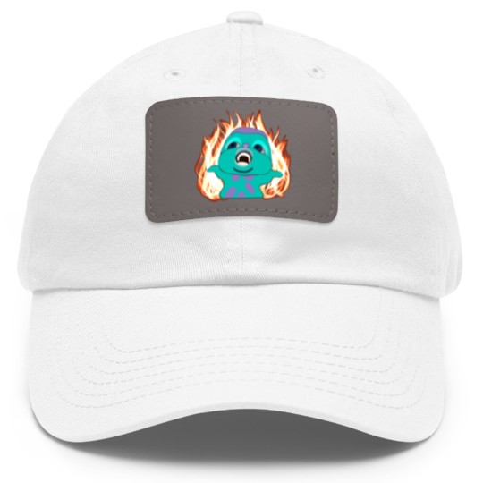 Discover Bibble Meme Illustrated Active Dad Hat With Leather Patch