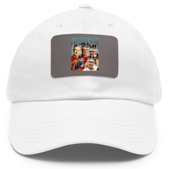 Discover Limited King Charles III Vintage Dad Hat With Leather Patch
