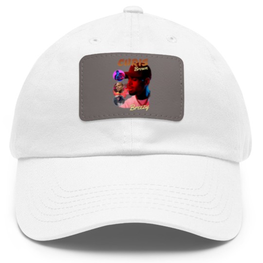 Discover Retro Chris Brown Under The Influence Tour Cotton Dad Hat With Leather Patch Dad Hat With Leather Patch
