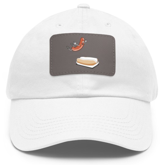 Discover Happy Hot Dog Dad Hat With Leather Patch - Power Rangers Essential Dad Hat With Leather Patch