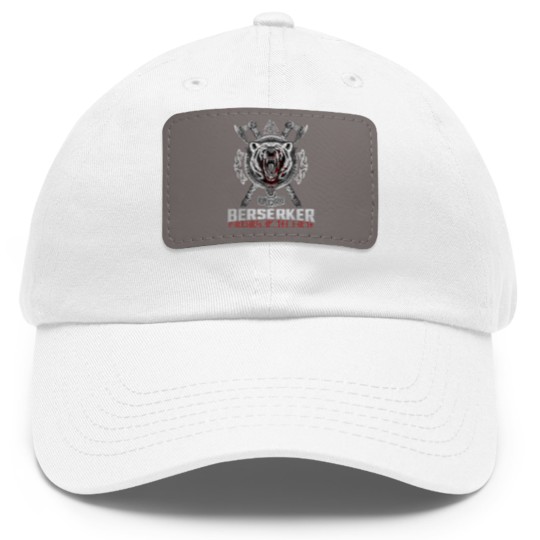 Discover Berserker Viking Norse Pagan Bear Warrior Dad Hat With Leather Patch