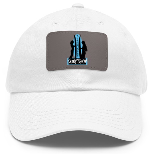 Discover Surfing Beach Baby Surf Shop Surf Board Classic Dad Hat With Leather Patch