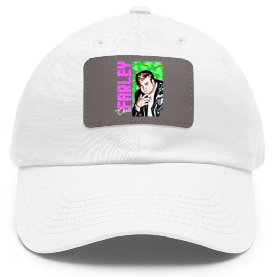 Discover Chris Farley Nostalgia Graphic Dad Hat With Leather Patch