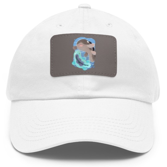 Discover clodsire bleue Dad Hat With Leather Patch