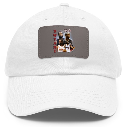 Discover Dwyane Wade Vintage Dad Hat With Leather Patch, Vintage 90s Graphic Style Dwyane Wade Dad Hat With Leather Patch