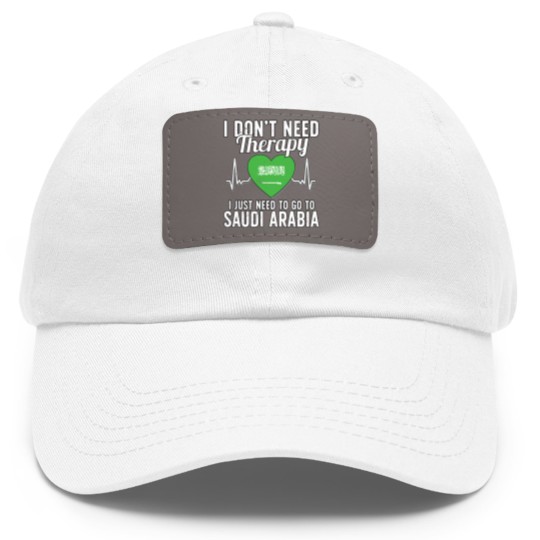 Discover Saudi Arabia flag I Arab Souvenirs Dad Hat With Leather Patch