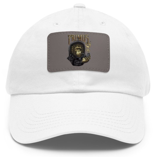 Discover Primus Monkey Metal Rock Band Vox Vintage Dad Hat With Leather Patch