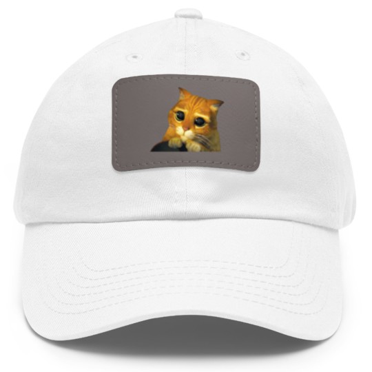 Discover Shrek Puss In Boots Cute Dad Hat With Leather Patch