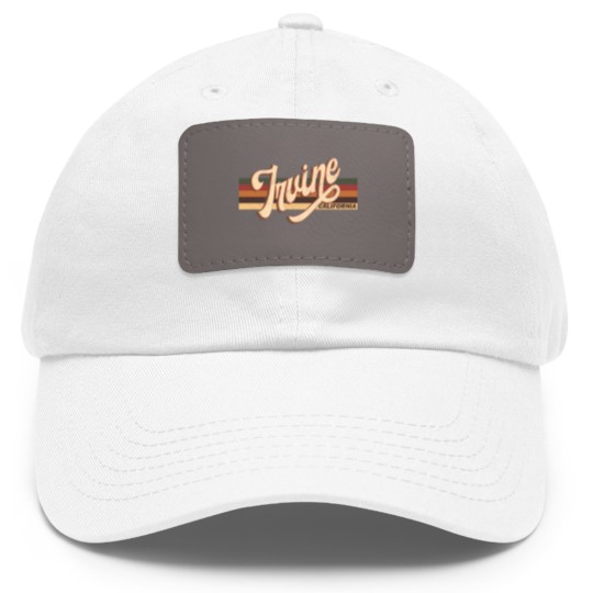 Discover Irvine California Retro Vintage 70s 80s Clothing - Irvine California - Dad Hat With Leather Patch