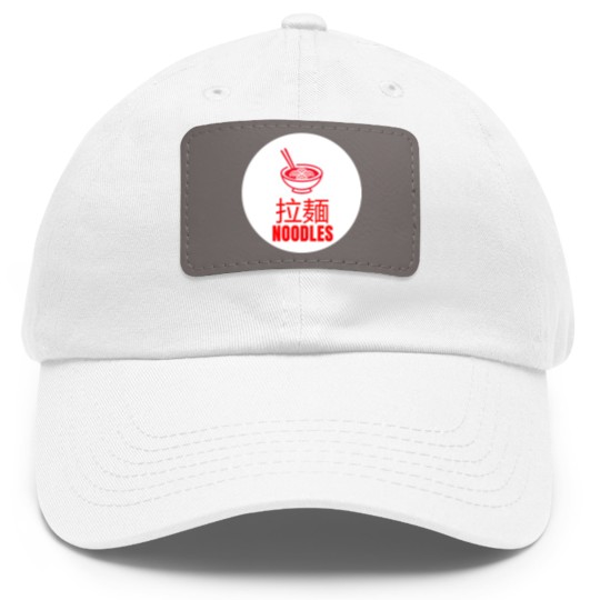 Discover ramen noodles Dad Hat With Leather Patch