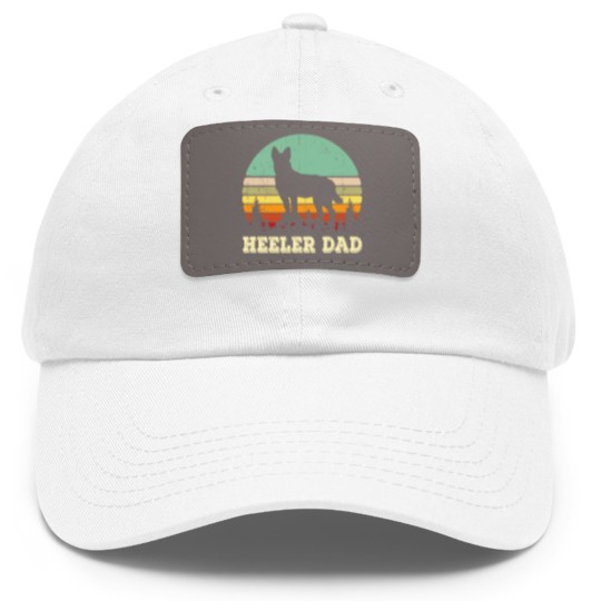 Discover Australian Cattle Dog Red Blue Pet Heeler Dad Cute Mens Gift Dad Hat With Leather Patch