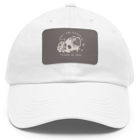 Discover Bad Omens Love's The Death Of Peace Of Mind Dad Hat With Leather Patch,