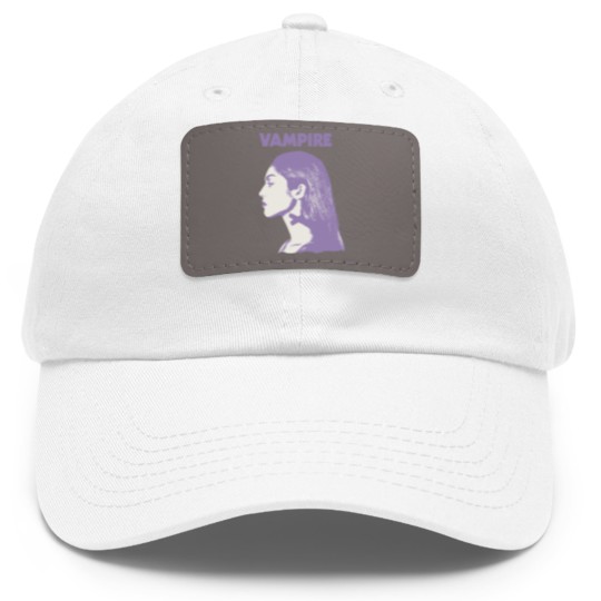 Discover Vampire Olivia Rodrigo Dad Hat With Leather Patch, Olivia Rodrigo Vampire Merch Dad Hat With Leather Patch
