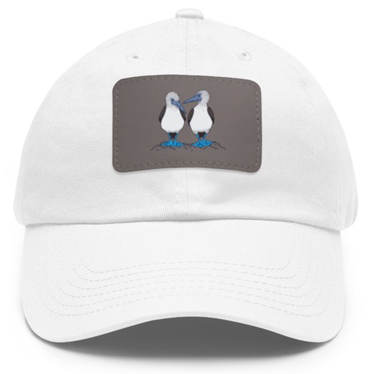 Discover Blue Footed Booby Birds Dad Hat With Leather Patch