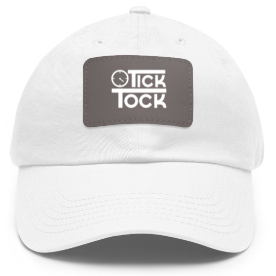 Discover Tick Tock Dad Hat With Leather Patch