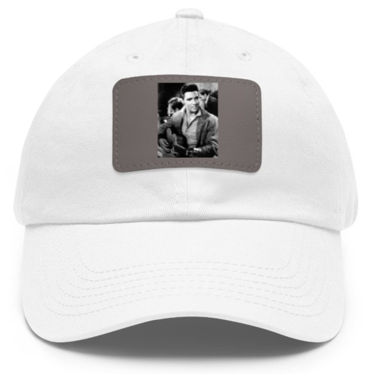 Discover Elvis Presley King of Rock and Roll Vintage Dad Hat With Leather Patch